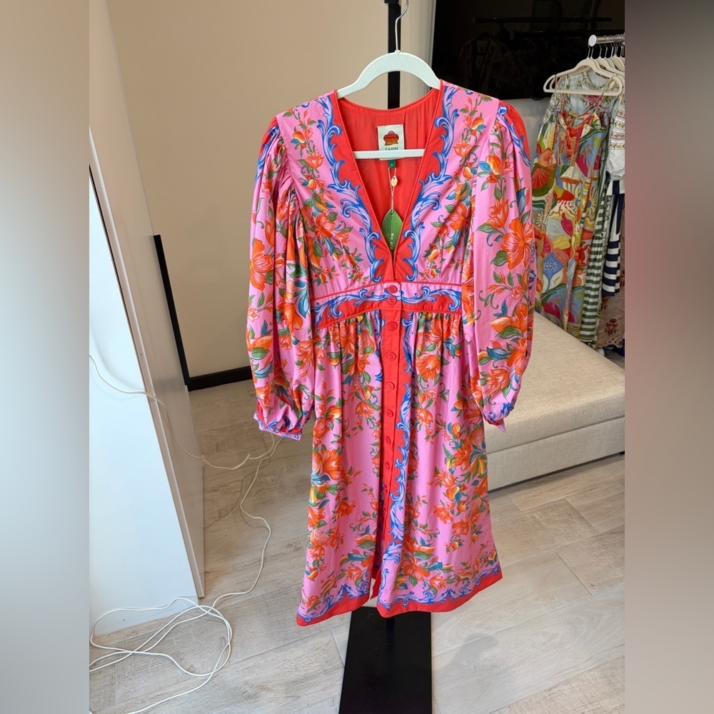 Farm Rio: Orange Sicily Flowers Scarf Mini
Dress - Picture 7 of 10